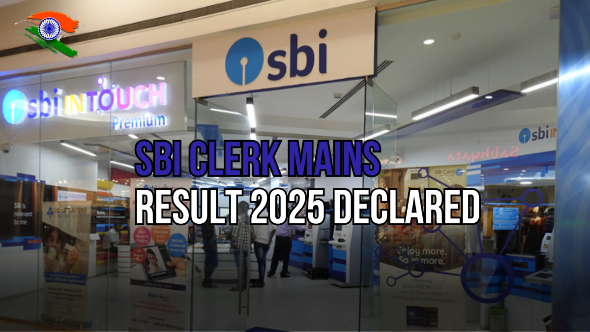 SBI Clerk Mains Result 2025 Declared: