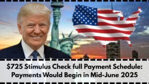 $725 Stimulus Check full Payment Schedule: Payments Would Begin in Mid-June 2025
