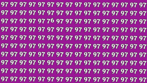Brain Teaser: Find 76 and 67 Hidden Among 97 in This Optical Illusion in 7 Seconds